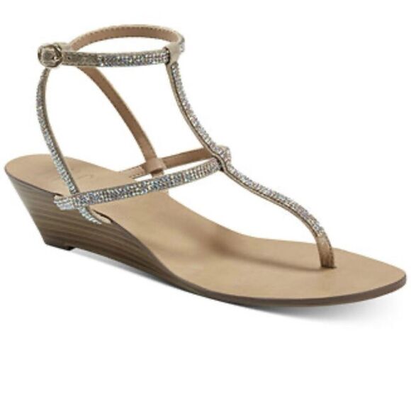 INC gold color sandals  Size 5.5 New, no box - Picture 2 of 6